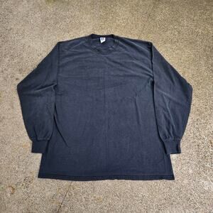 Vtg 90s RUSSELL ATHLETIC Plain Minimal Athletic Longsleeve T Shirt XL USA